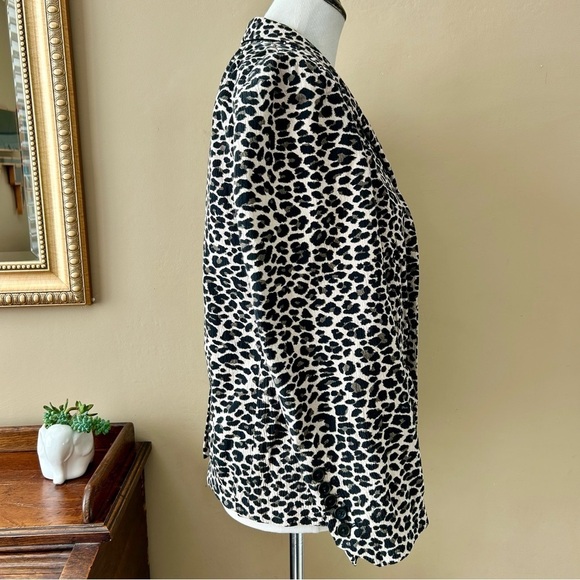 Zadig & Voltaire Victor Leopard Blazer Jacket One Button Size Small - Picture 9 of 14